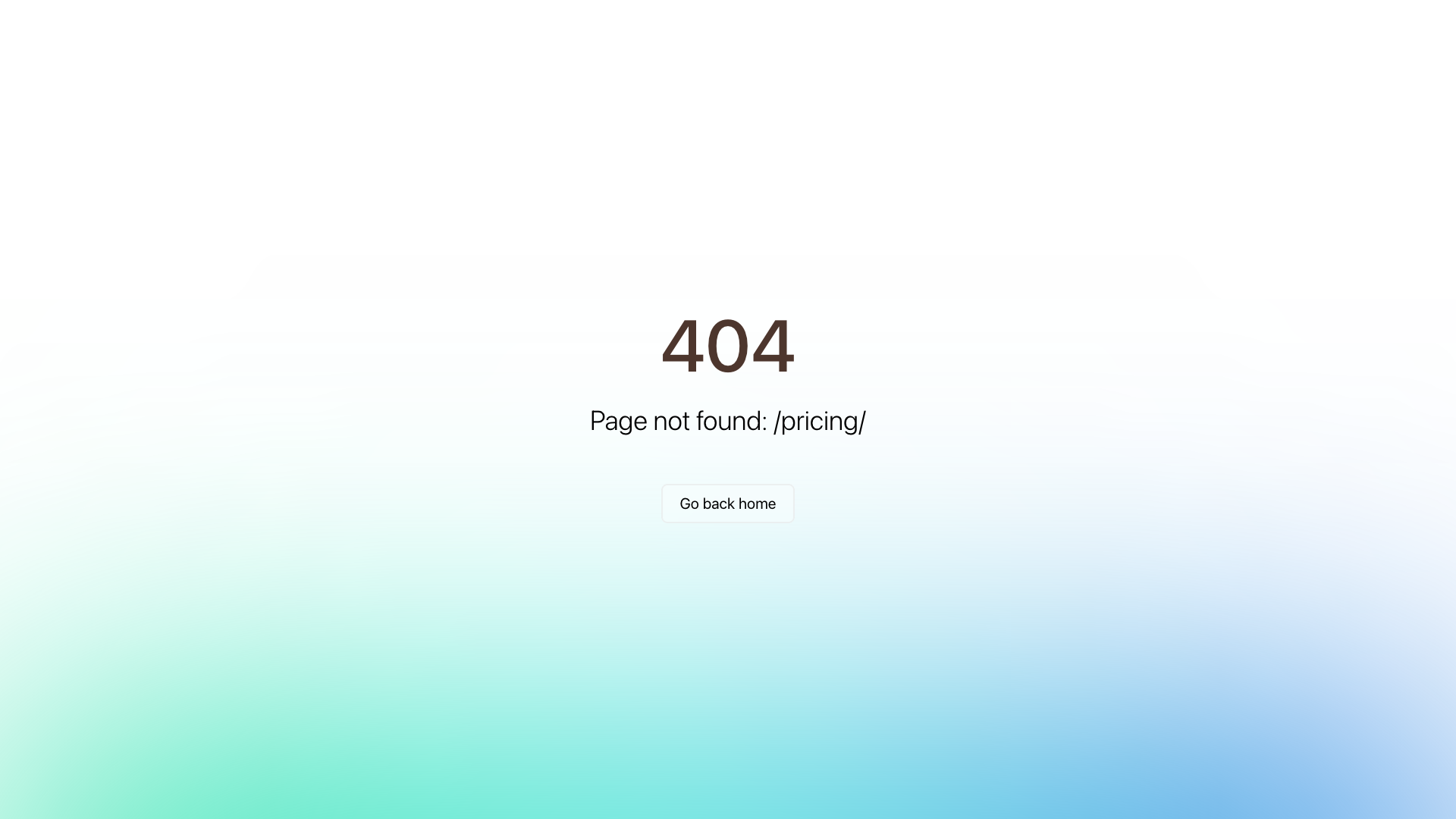 Pricing page showing plan details