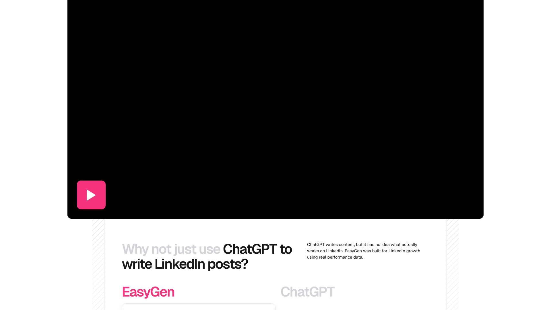 Blog section on homepage providing insights and updates from EasyGen