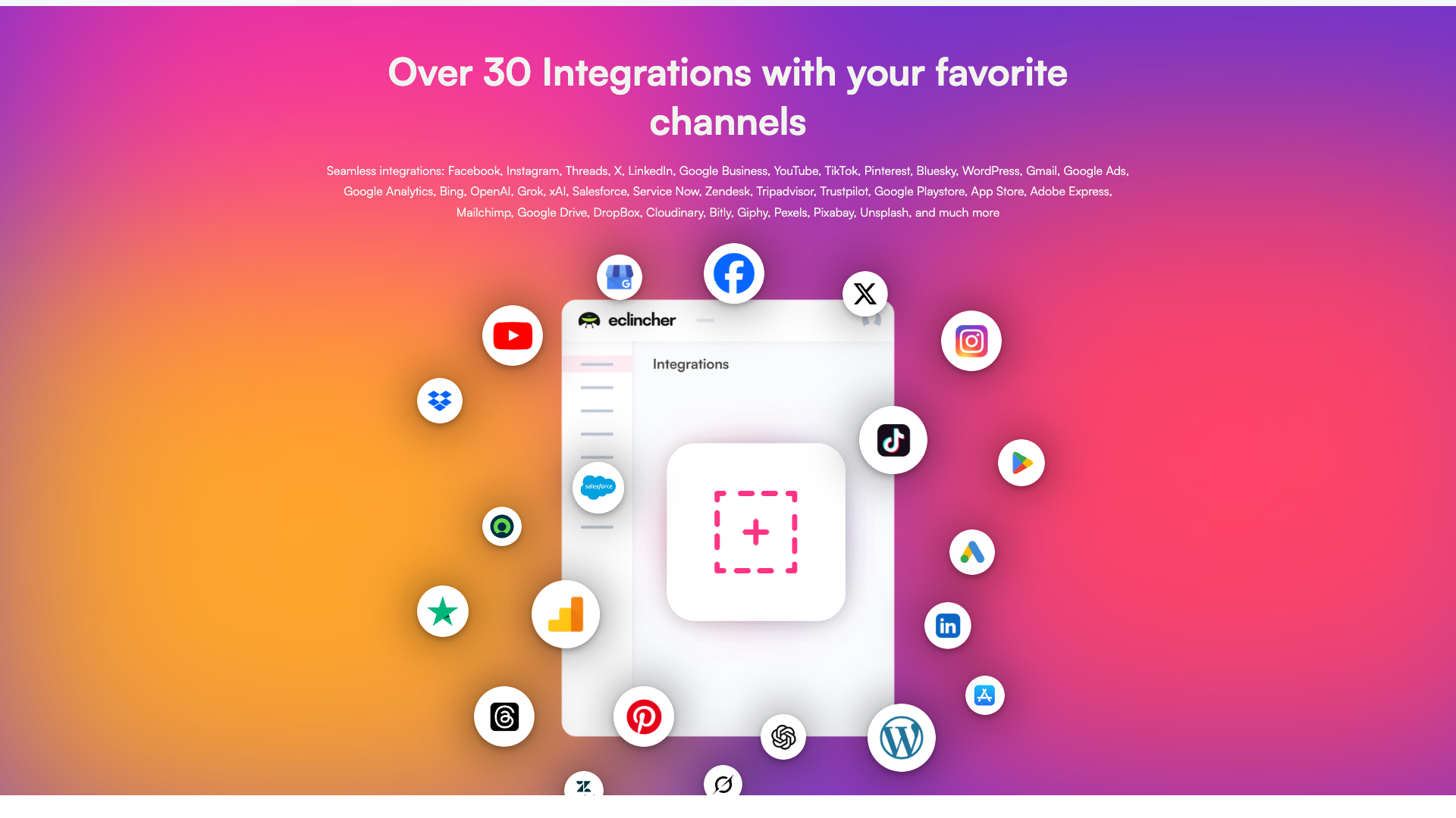 Features section highlighting the platform's strengths