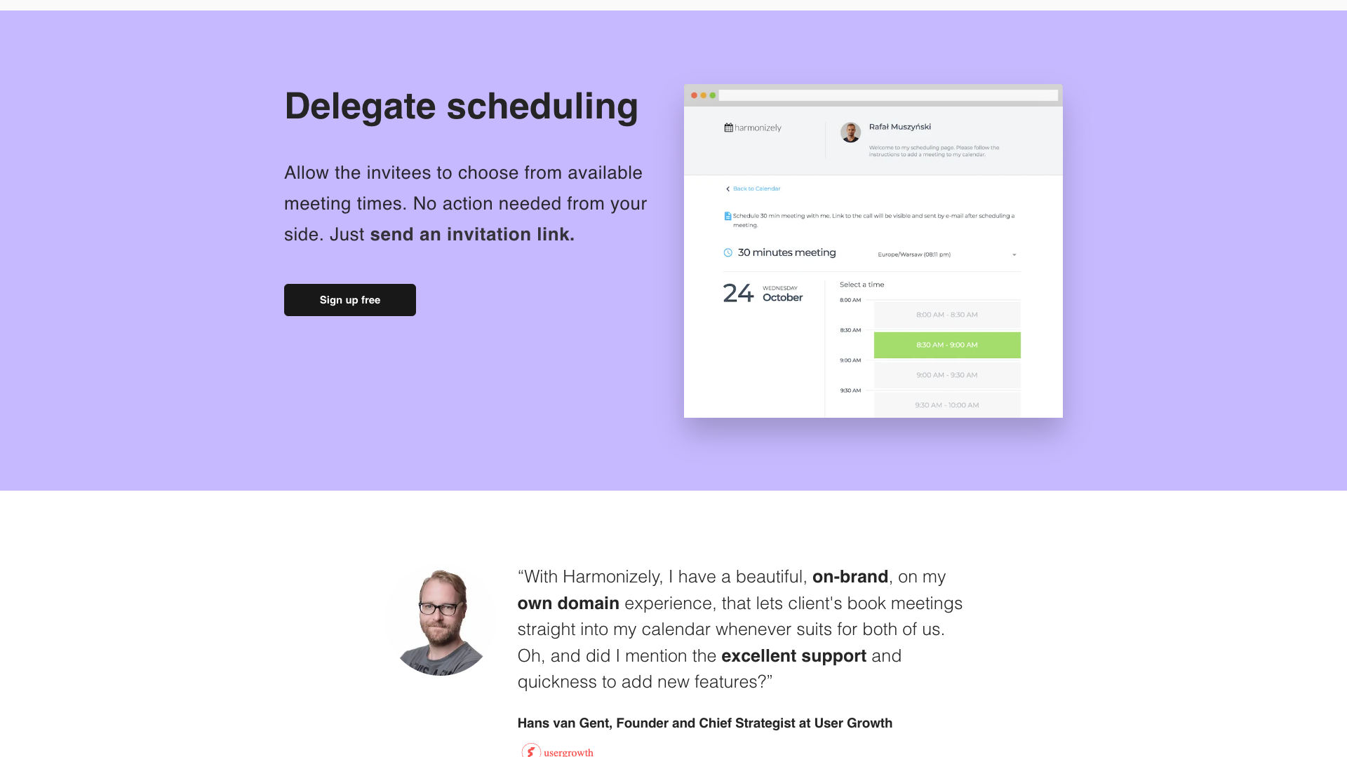 About section on homepage providing company background and mission