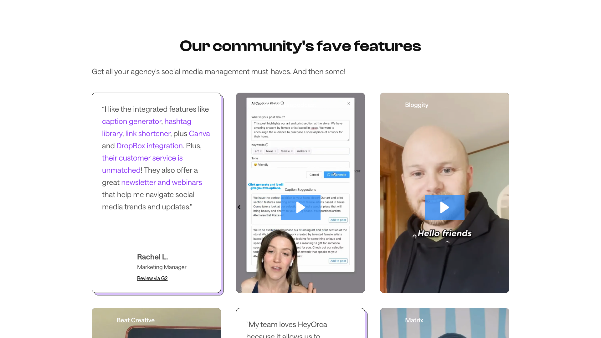 Homepage section displaying customer care rating of 9.8/10