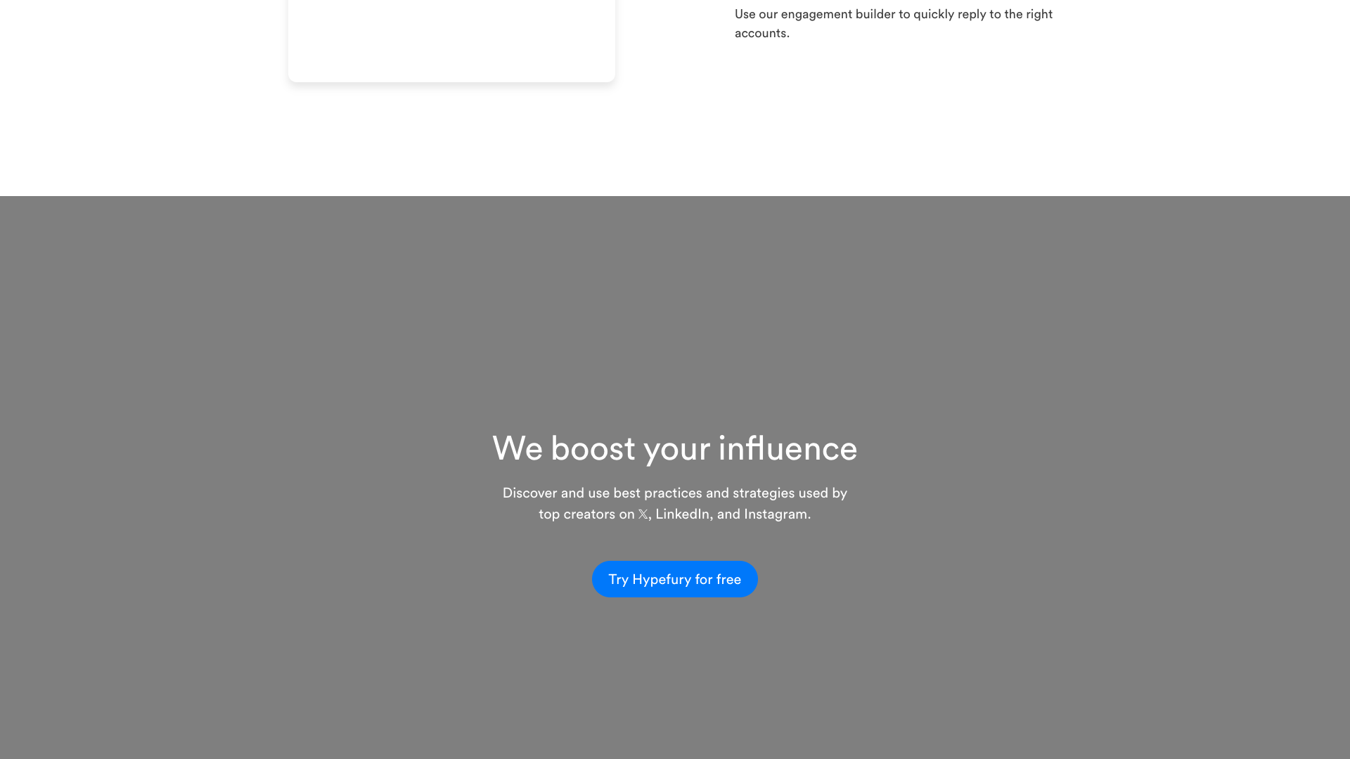 Support quality section on homepage highlighting user satisfaction