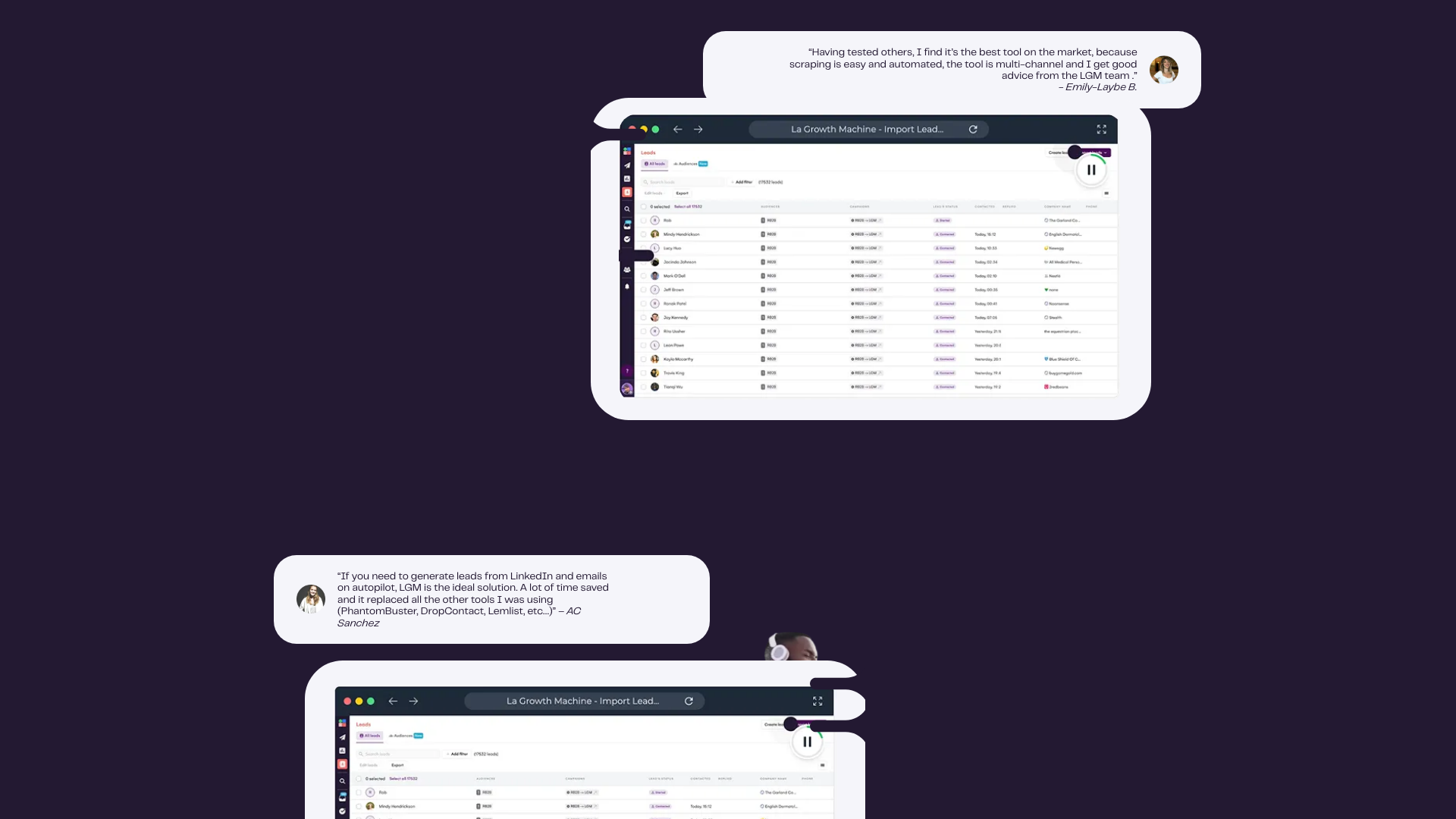 Sequence builder capabilities on the homepage