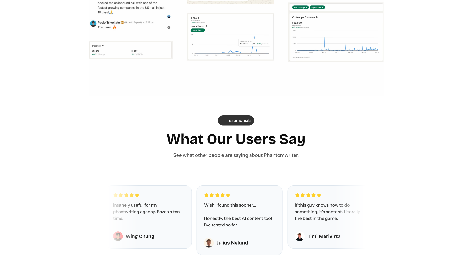 Pricing section showing Standard and Pro plans with features and pricing details