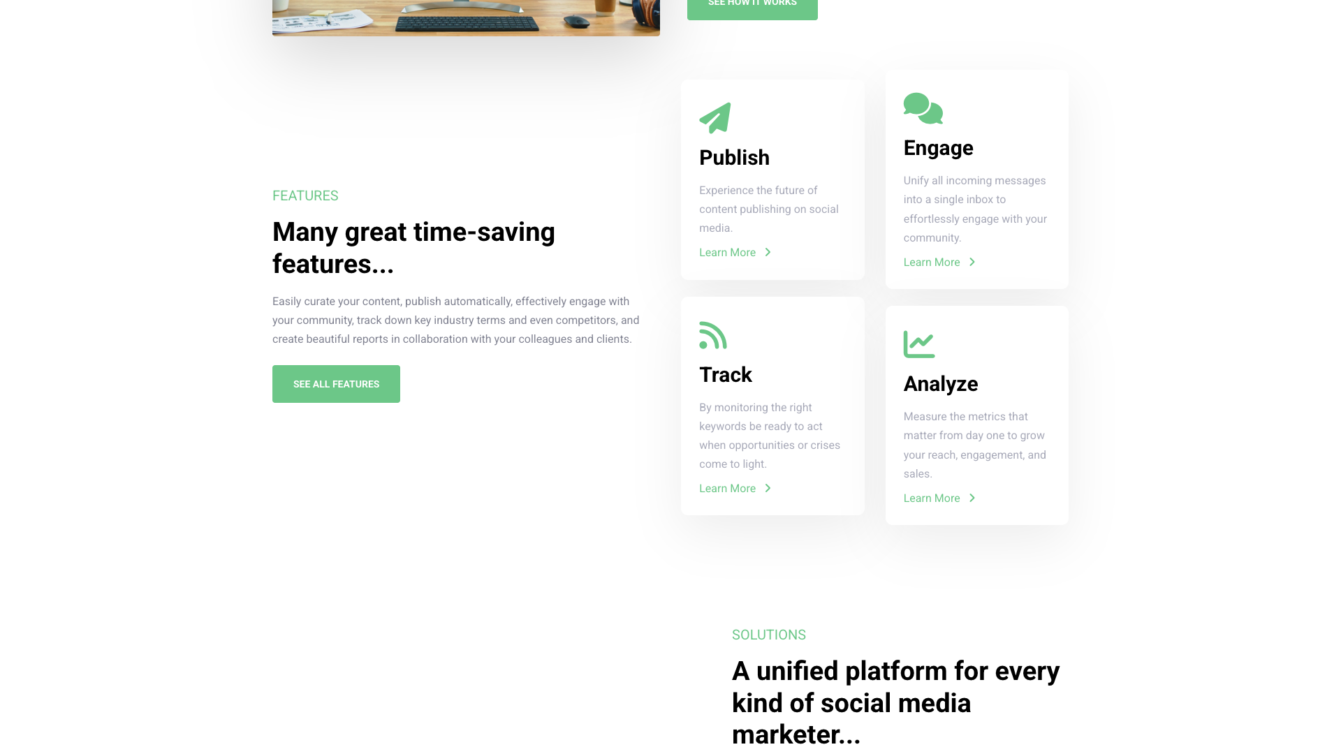 Pricing page displaying different plans and value