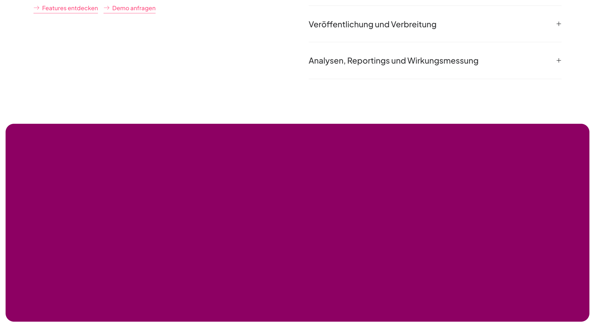 Features section outlining Scompler's capabilities for large teams