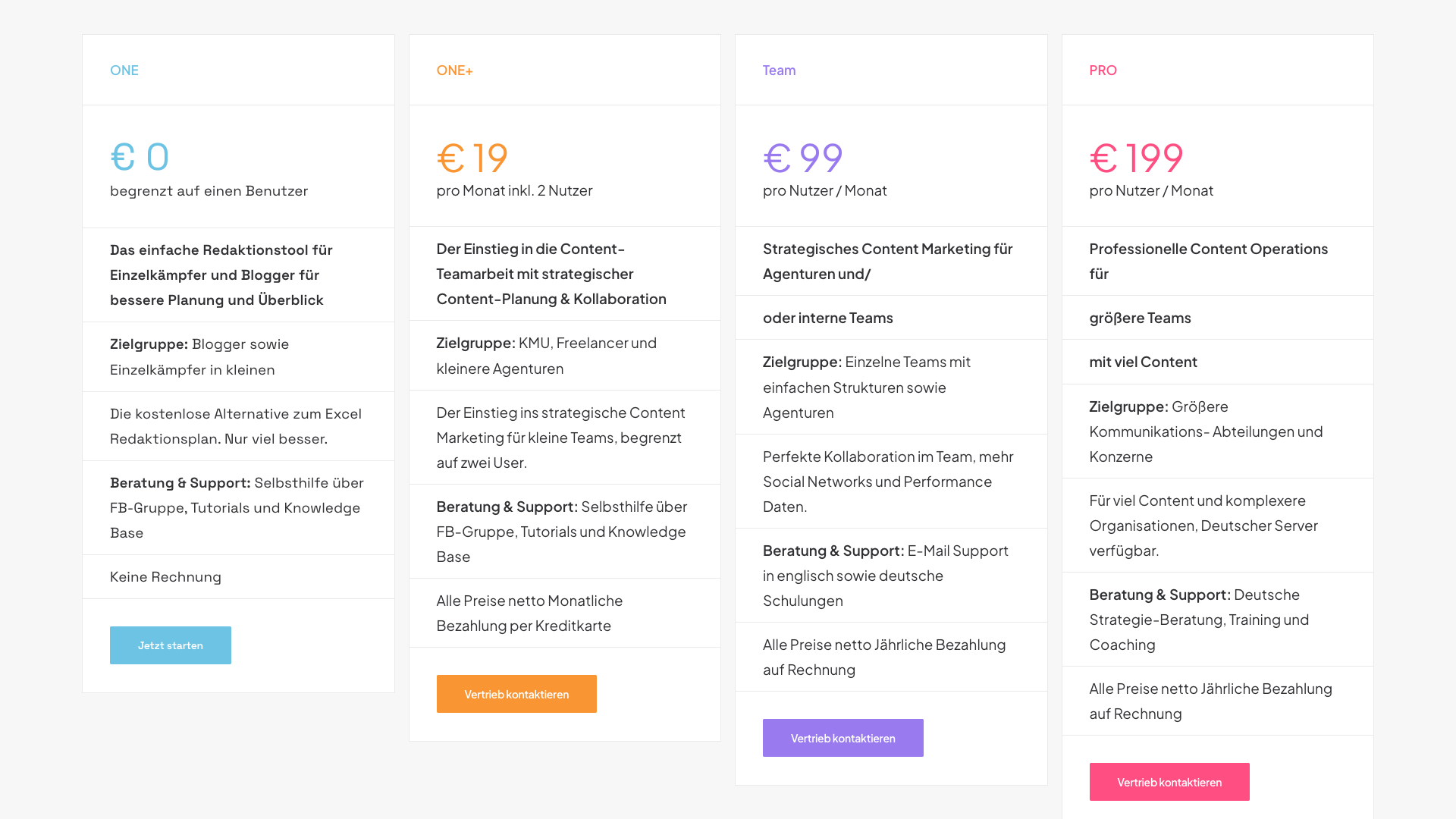 Pricing page showing different plans for Scompler
