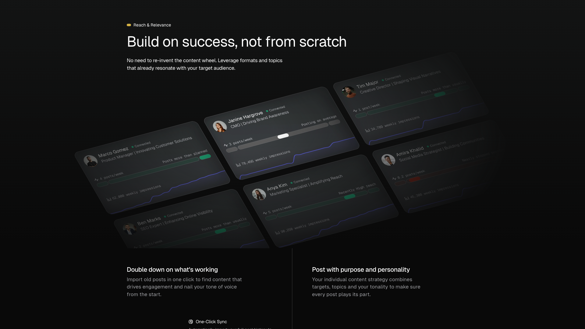 About section on homepage explaining Scripe's mission and vision