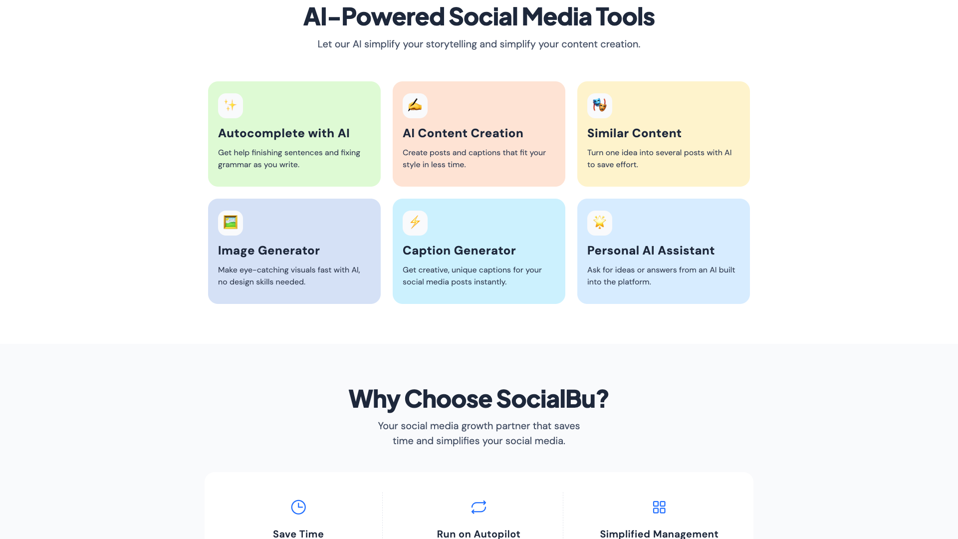 Testimonials section highlighting user feedback