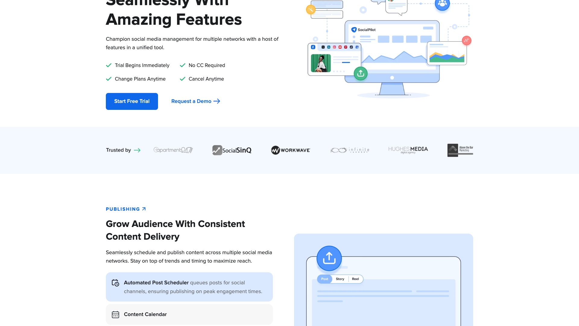Features overview of SocialPilot