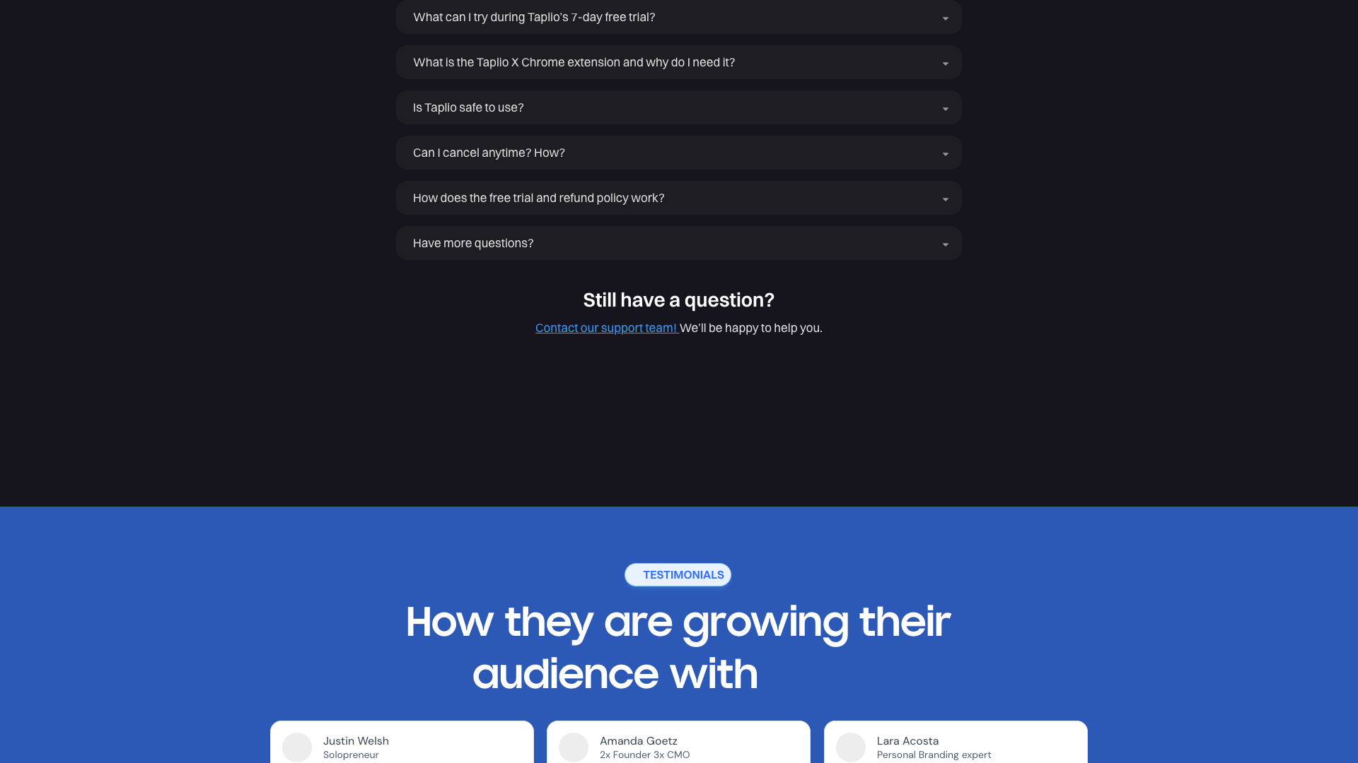 Features section on homepage detailing AI assistance and analytics